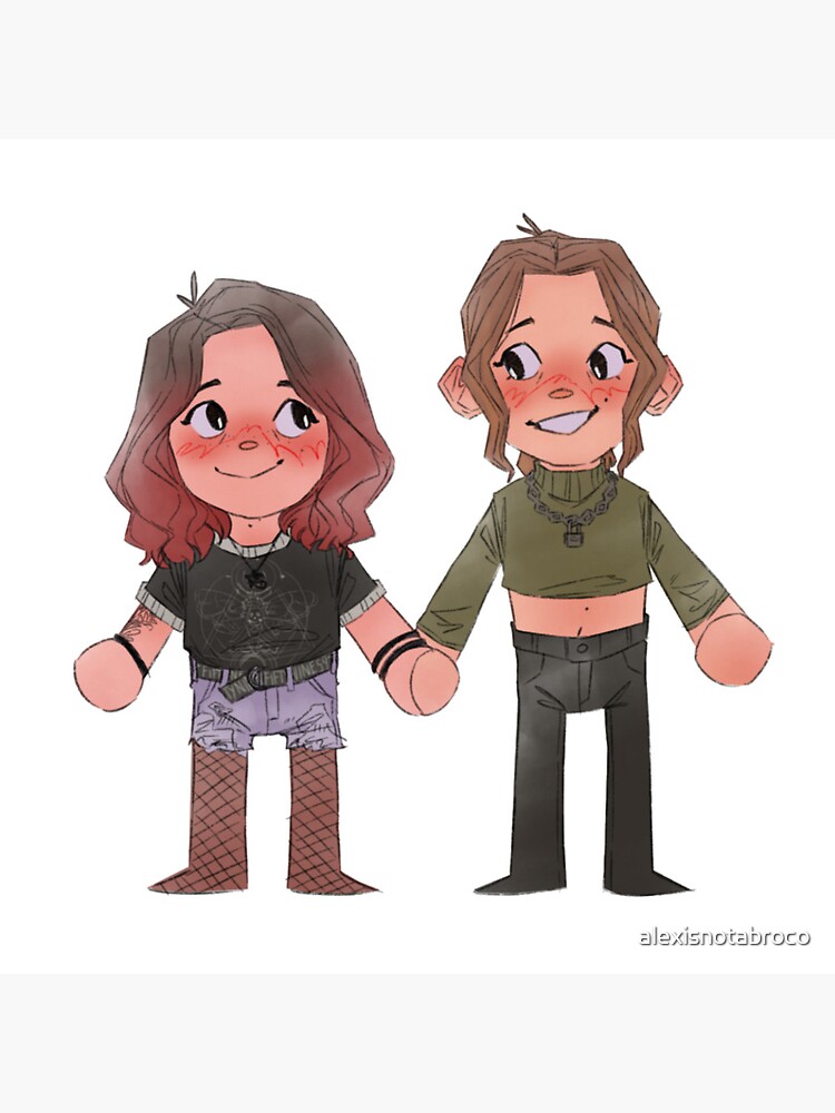 Emma And Abi Holding Hands Tapestry - Image 2