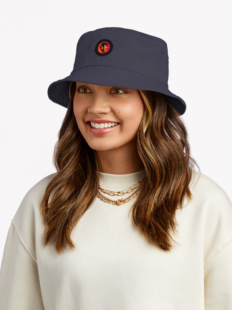 Funny Gift For The Quarry Light Blue Vintage Photograp Bucket Hat - Image 2