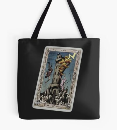 The Tower Tarot Card The Quarry Tote Bag