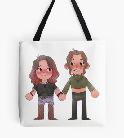 Emma And Abi Holding Hands Tote Bag