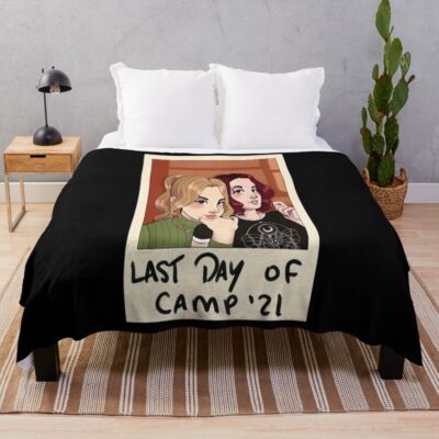 Last Day Of Camp Throw Blanket