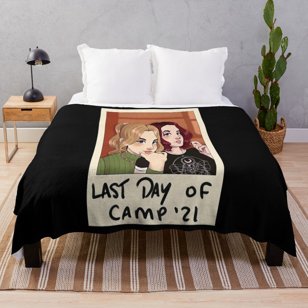 Last Day Of Camp Throw Blanket