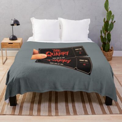 The Quarry Tickets Design Throw Blanket