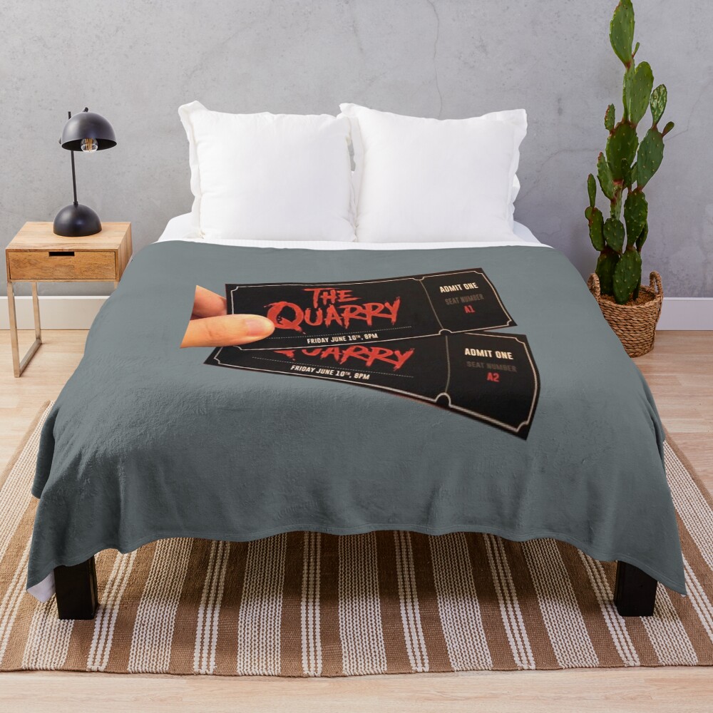 The Quarry Tickets Design Throw Blanket
