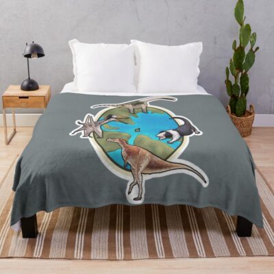 The Langenberg Quarry Throw Blanket