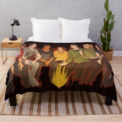 Camp Counselors Of The Quarry Throw Blanket