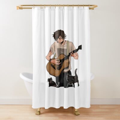 Hacketts Quarry Black Cat Shower Curtain