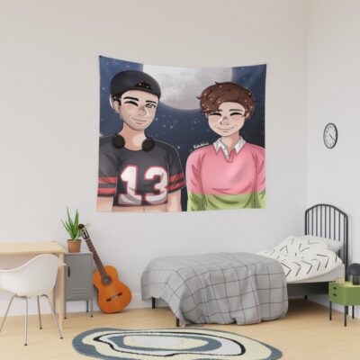 The Quarry Jacob Custos And Dylan Lenivy 80 S Outfits Tapestry