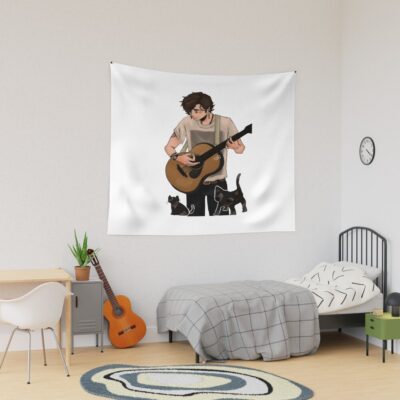 Hacketts Quarry Black Cat Tapestry