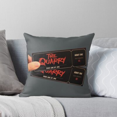 The Quarry Tickets Design Throw Pillow