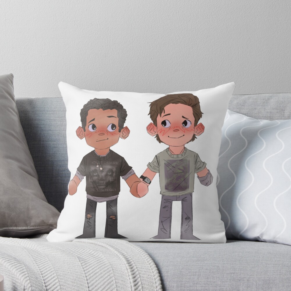 Ryan And Dylan Holding Hands Throw Pillow