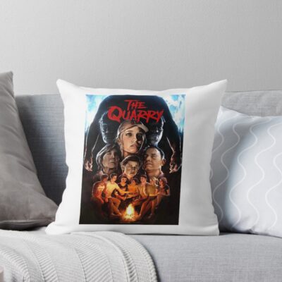 Hacketts Quarry Summer Camp Throw Pillow