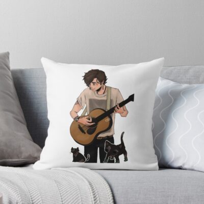 Hacketts Quarry Black Cat Throw Pillow