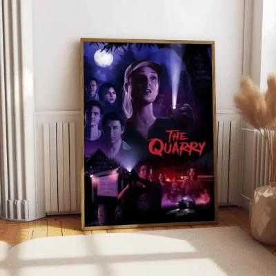 The Quarry Ryan and Dylan Campfire Horror Wall Art